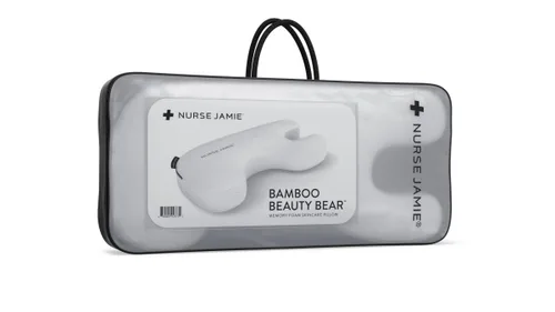 Vista 7 de Nurse Jamie Beauty Bear Almohada de espuma viscoelástica para el cuidado de la piel - Soporte de espuma viscoelástica para el cuello y la cara Rayón