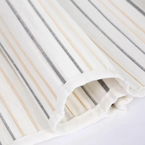 Vista 11 de Persianas romanas de bambú opacas sin cordones con salvia, persianas de ventana de caña de tejido natural con borde, persianas de bambú enrollables