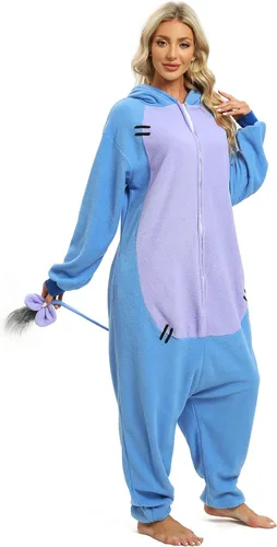 Vista 7 de NAITOKE Pijama de cosplay para adultos, disfraz de Halloween, disfraz de puntada de Perry The Platypus