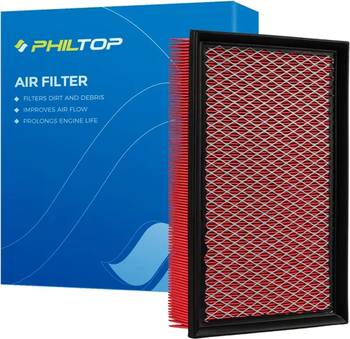 Vista 19 de PHILTOP Filtro de aire de motor CA10165 de repuesto para Honda Civic 2006-2011, L4 1.8L, panel rígido