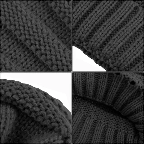 Vista 3 de URATOT Paquete de 4 guantes de punto de invierno para hombre y mujer