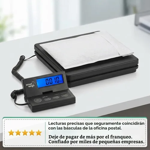 Vista 8 de Smart Weigh - Balanza digital de envío y pesaje postal, 110 lb x 0,1 oz, balanza de Oficina de Correo Postal, UPS, USPS 110 libras de montaje