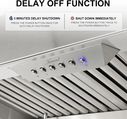 Vista 5 de Inserto de campana extractora de 30 pulgadas con sensor de calentador, campana de ventilación de cocina integrada de 600 CFM con 4 velocidades