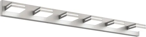 Vista 15 de SineRise - Moderna lámpara LED para tocador de baño (2 luces, 39.4 cm, regulable), iluminación de pared de baño moderna de acrílico cepillado sobre