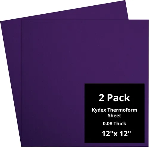Vista 71 de Kydex Sheets - Solid Color DIY Kit for Crafting Holsters, Sheaths, and Mag Pouches - (8x8, 8x12, 12x12), Premium Thermoform Sheets - Thick, Durable