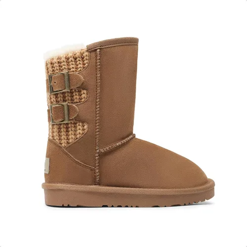 Vista 8 de DREAM PAIRS botas de nieve de invierno con forro de piel sintética para niños