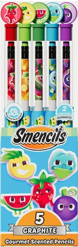Vista 16 de Lápices de Halloween Smencils – Lápices perfumados gourmet patentados HB #2, 5 unidades, regalos para niños, suministros escolares, recompensas