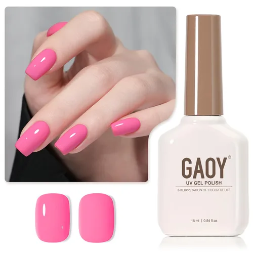Vista 23 de GAOY - Esmalte de uñas de gel marrón, 16ml de esmalte de gel para quitar por remojo, curado con luz UV para arte de uñas, manicura DIY en casa, 2088