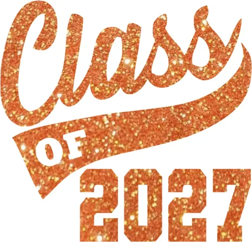 Vista 17 de Adhesivo de graduación para planchar en la clase de 2027, calcomanía para camiseta de secundaria, parche de graduación HTV para graduados