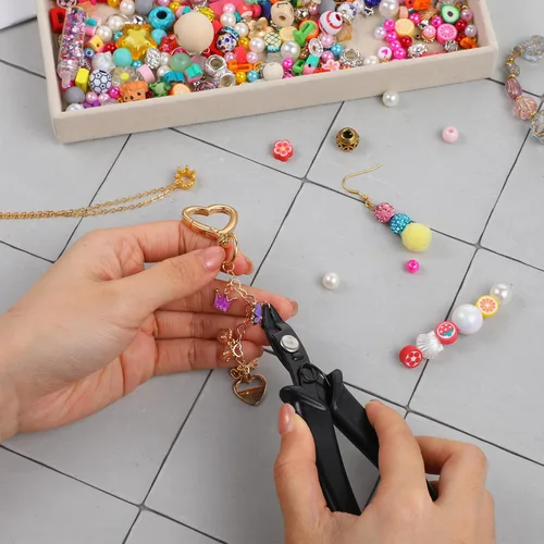 Vista 3 de Alicates para engarzar cuentas para hacer joyas, herramienta de crimpado de cuentas de bricolaje Professional Bead Crimping Pliers Tool for Jewelry