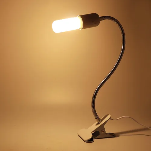 Vista 7 de RTNLIT Soporte de lámpara de escritorio con clip E26/E27, accesorio de lámpara de abrazadera con interruptor de encendido/apagado, enchufe