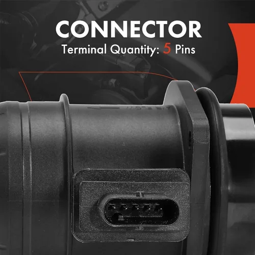 Vista 2 de A-Premium Conjunto de sensor de flujo de aire masivo [5 pines] compatible con Mini Cooper 2009 2010 2011 2012 - L4 1.6L turboalimentado