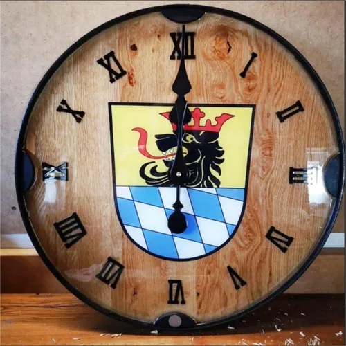 Vista 6 de Phocaea Juego de 12 piezas de números acrílicos con espejo romano para bricolaje un reloj de pared (negro)