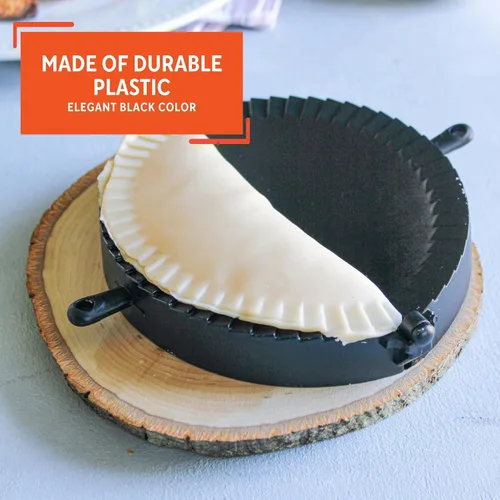 Vista 3 de Imusa Juego de prensa para empanadas – Fabricante de dumpling, molde de empanada de plástico y prensa de pastelería para pasteles rellenos