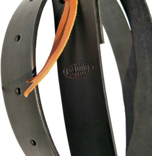 Vista 3 de Negro Latigo 6 Pie Cuero Silla Cinch Tie Strap
