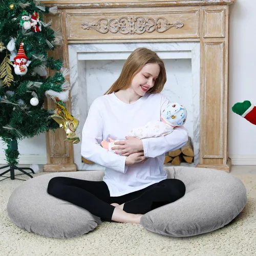 Vista 7 de Almohada de embarazo Chilling Home, almohada de cuerpo completo en forma de C para maternidad para mujeres de 55 pulgadas, almohadas de embarazo