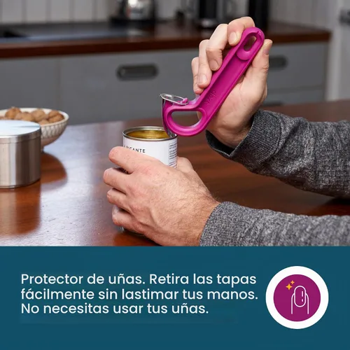 Vista 5 de Dext - Abrelatas de Anilla, Abrelatas de Latas Pop para Personas Mayores, Artritis y Parkinson, Fácil de Abrir, Mango Ergonómico con Agarre Cómodo.