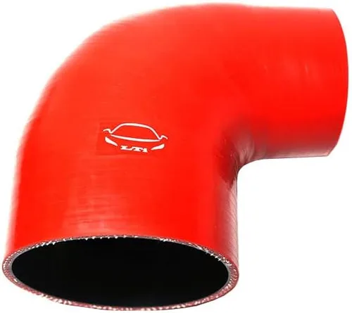 Vista 11 de Manguera de silicona reforzada de 4 capas de alto rendimiento de 2"-2.25" ID codo reductor acoplador de 90 grados para turbo/intercooler/tubería
