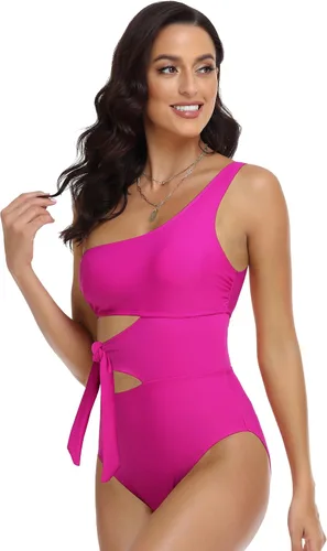 Vista 3 de Mycoco Traje de baño de una pieza con un hombro para mujer