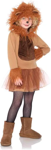 Vista 3 de Adorable vestido Led Avenue para disfraz de león con capucha con melena de león incluida, M, Marrón