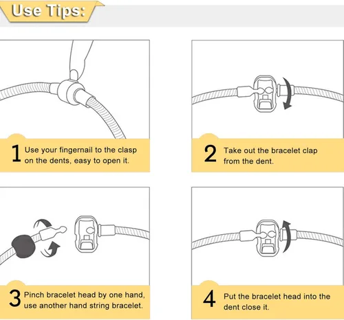 Vista 6 de Brazalete con abalorios, abalorios sonrientes, brazaletes con diamantes de imitación para mujeres y adolescentes