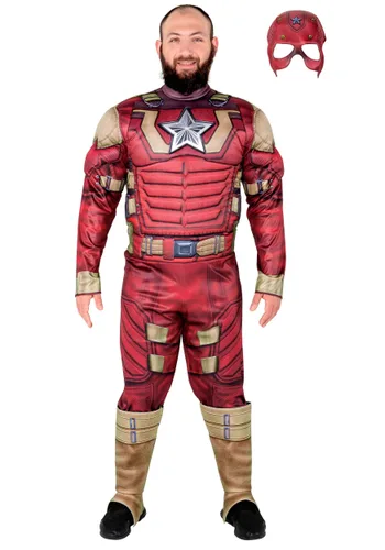 Vista 4 de Disfraz deluxe para hombre de Red Guardian Thunderbolts Multicolor