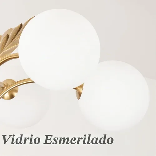 Vista 8 de Lámpara colgante de cristal moderna de mediados de siglo con 6 luces