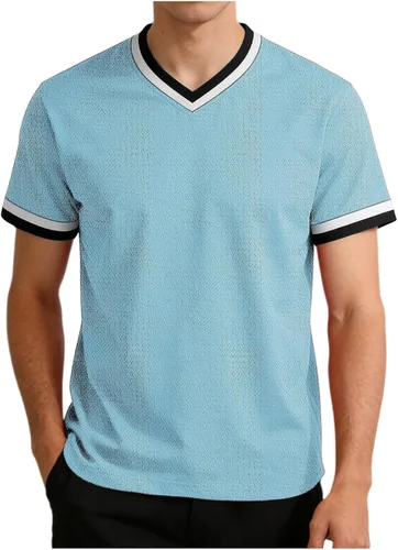 Vista 13 de Lightweight Workout Shirts for Men Summer Mesh V Neck Running Athletic T-Shirts Short Sleeve Breathable Gym Tops