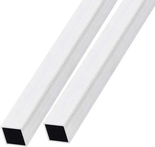 Vista 8 de METALLIXITY Tubo cuadrado de aluminio (6 mm x 6 mm x 1 mm x 300 mm) 2 piezas, Tubo de aluminio 6063 - para mobiliario del hogar, maquinaria