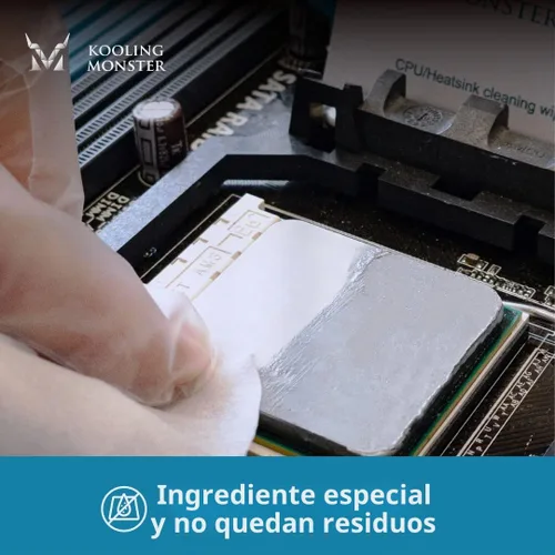 Vista 4 de KLEAN-01, removedor de pasta térmica, toallitas de limpieza de compuesto térmico sin impurezas, limpiador de grasa para CPU/GPU/PS4/XBOX/Heatsink