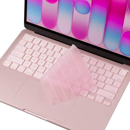 Vista 11 de ProElife Funda de teclado para MacBook Neo de 13 pulgadas A18 Pro A3404 Azul Degradado