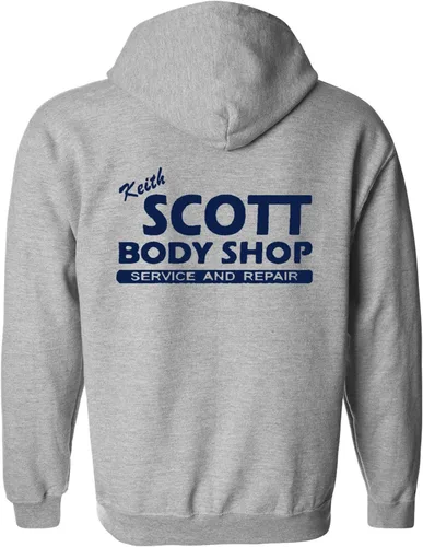 Vista 2 de Sudadera con capucha y cremallera Keith Scott Body Shop TV en ambos lados