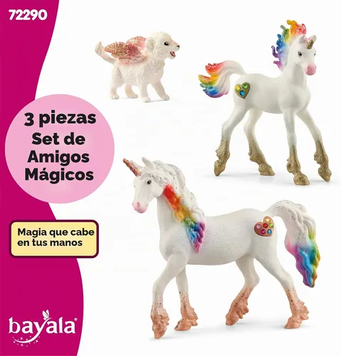 Vista 7 de Schleich Bayala - Juego de 3 figuras mágicas de juguete para niños a partir