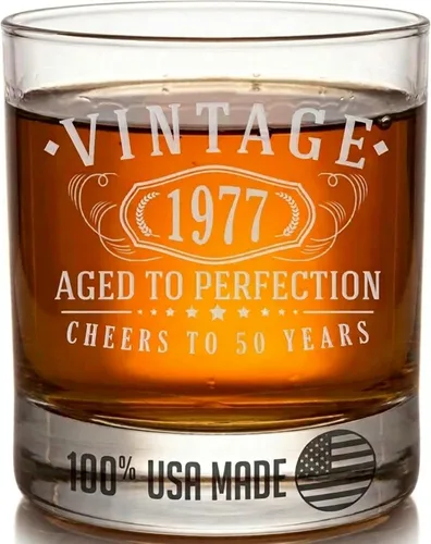 Vista 32 de Vintage 2005 Grabado 11oz Whisky Glass 21st Birthday Regalos para él ella 2-Claro