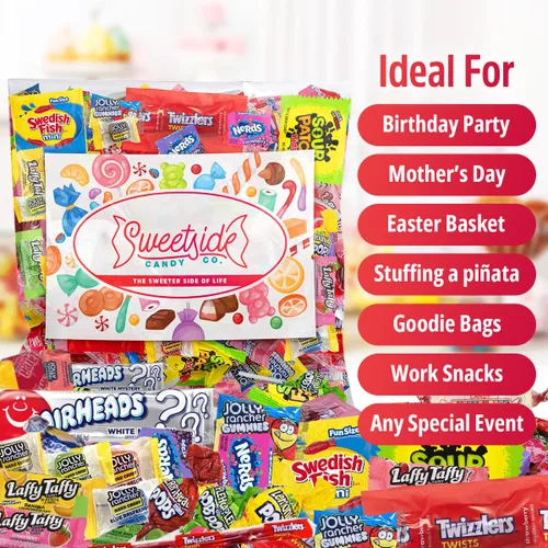 Vista 7 de Dulces a Granel Envueltos Individualmente - Parade Kid's Dream, 5 libras de Bolsa de Mezcla Variada para Fiestas Envueltas Individualmente, Dulces