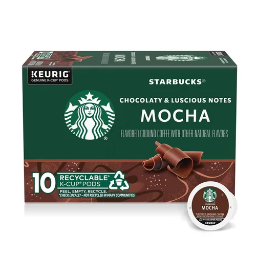 Vista 24 de Cápsulas de café K-Cup de Starbucks, café con sabor caliente o helado, caramelo, 10 cápsulas Keurig Cápsulas K-Cup 100% Arabica para cafeteras