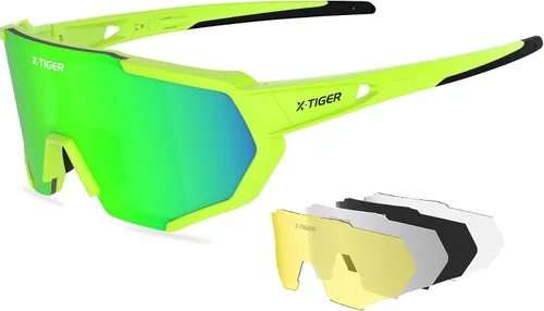 Vista 21 de X-TIGER Polarized Sports Sunglasses with 5 Interchangeable Lenses
