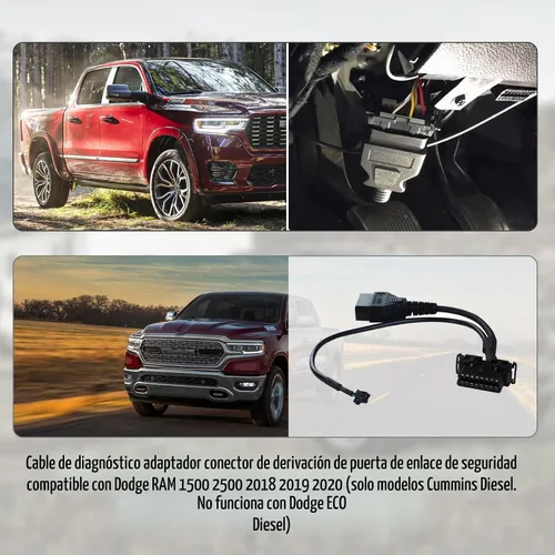 Vista 2 de Cable de diagnóstico OBD2 para puerta de enlace de seguridad