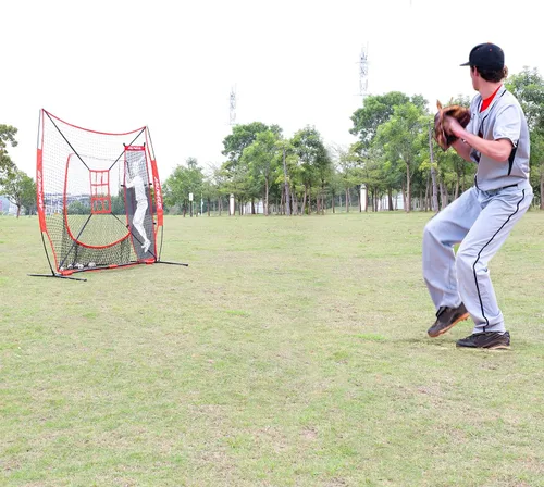 Vista 18 de 7'x7' Baseball Softball Practice Net with Strike Zone Target