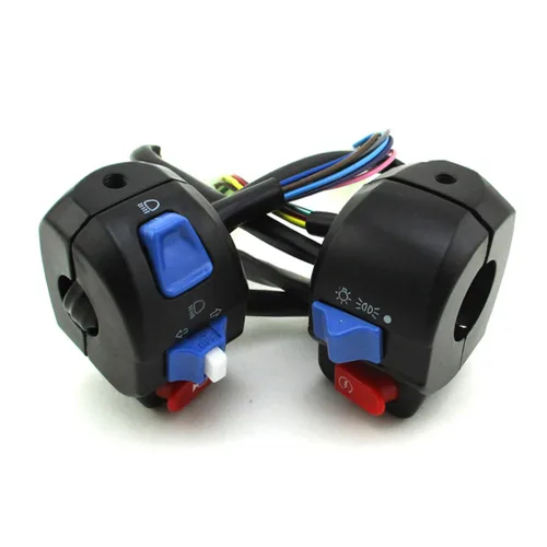 Vista 6 de Aluminio 7/8 ''0.866 in izquierda derecha manija interruptor conjunto de control conjunto para GY6 50cc 125cc 150cc ciclomotor scooter