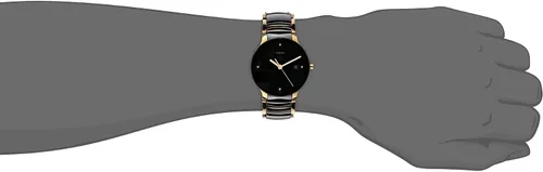 Vista 2 de Rado R30929712Centrix Jubile reloj pulsera de acero inoxidable, chapado en oro, para hombre.