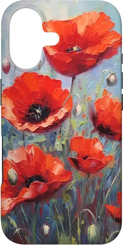 Vista 32 de Funda para iPhone 12/12 Pro Red Poppies Flowers In A Field