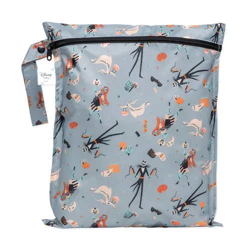 Vista 14 de Bumkins Disney Bolsa impermeable colgante para cosas mojadas grande para bebé, lavandería, ropa sucia, viaje, traje de baño, pañales de tela C3