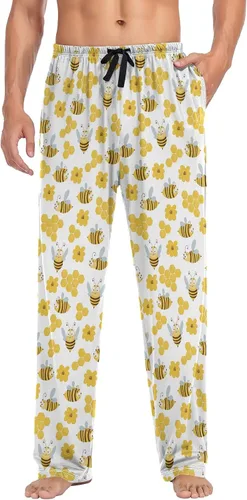 Vista 4 de Chickens Rooster Pajama Pants Mens Lounge Pants Super Soft Men Pajama Bottoms with Drawstring Pockets