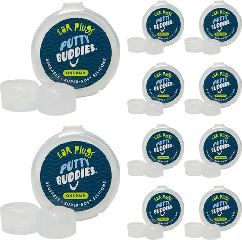 Vista 9 de Earvolution Putty Buddies Tapones para los oídos para nadar y bañarse, inventados por médicos, fabricados en Estados Unidos, tapones de silicona