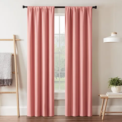 Vista 8 de Eclipse Darrell - Cortinas térmicas blackout para ventana, diseño moderno con ojales, para dormitorio o sala de estar (panel individual), 37 x 54