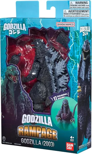 Vista 4 de BANDAI Namco - Godzilla 2003 - Godzilla Rampage - Figura de acción de 6 pulgadas
