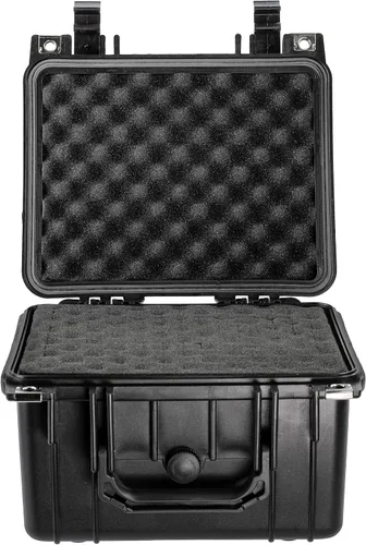 Vista 5 de Eylar Pequeño engranaje profundo de 10.62", equipo, estuche rígido para cámara impermeable con espuma (negro) estándares TSA