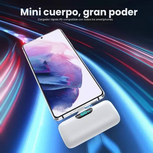 Vista 2 de [Paquete de 2] Cargador portátil para iPhone 17/16/15, Mini Power Bank 5000mAh PD USB C Cargador de teléfono portátil, Paquete de batería esencial