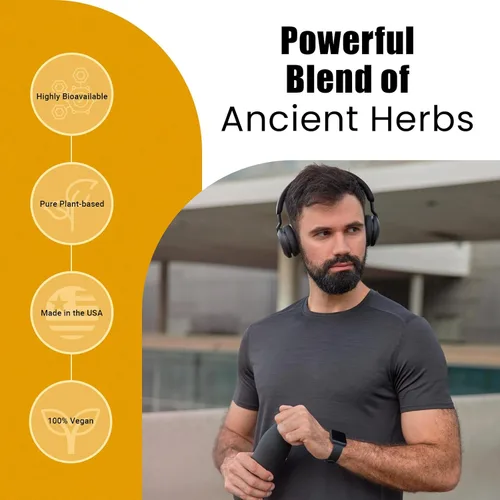 Vista 4 de Suplemento Shilajit 6 en 1 de 300 mg, suplemento de apoyo al estado de ánimo y energía con 60 mg de Ashwagandha pura, Rhodiola Rosea Panax Ginseng
